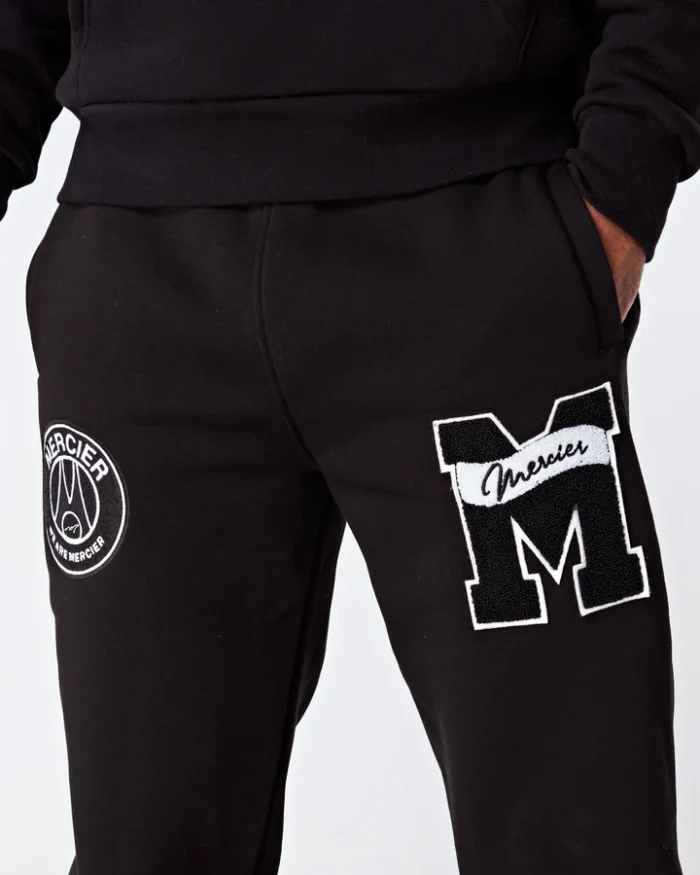 Black Academy Relaxed Mericer Bottoms