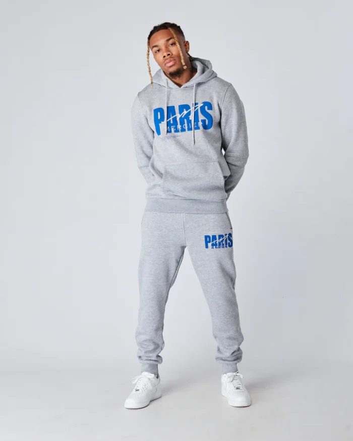 Grey Cobalt Paris Signature hoodie