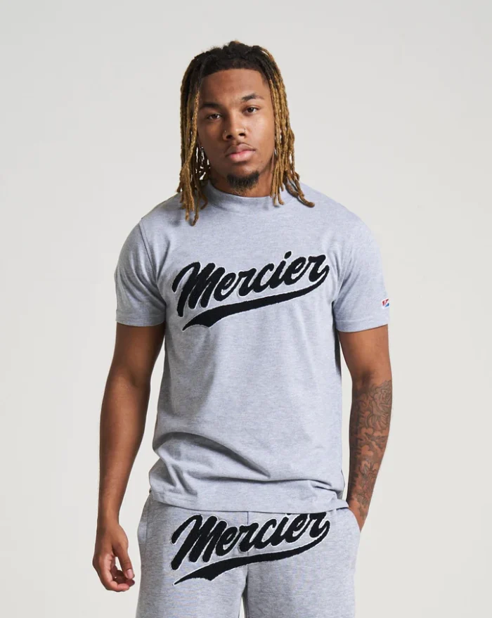 Grey Marl Mercier Baseball Tshirt